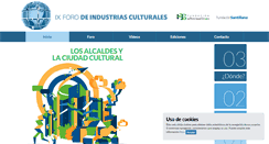 Desktop Screenshot of foroindustriasculturales.org