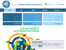 Tablet Screenshot of foroindustriasculturales.org